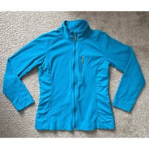 Danskin Now Women’s Zip Up Jacket Teal Blue Size Small 4-6 Active Warm Up